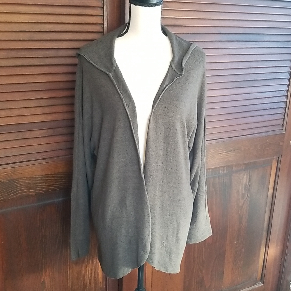 2/$12 American Eagle Outfitters Open-Front Hooded Cardigan